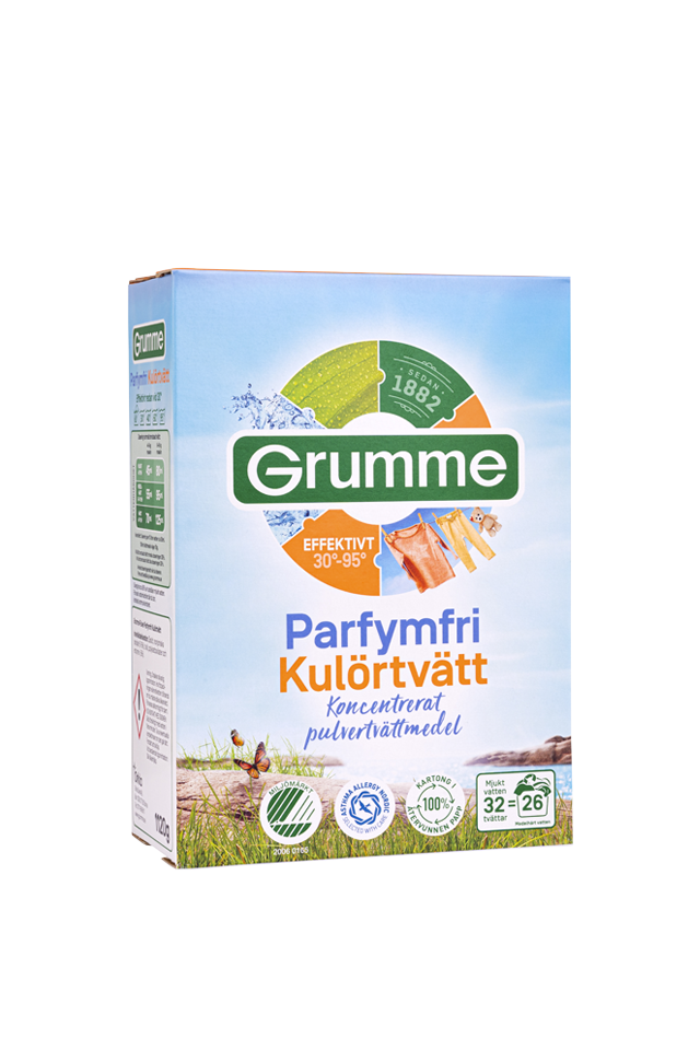 Grumme TvÄttmedel Pulver Parfymfri