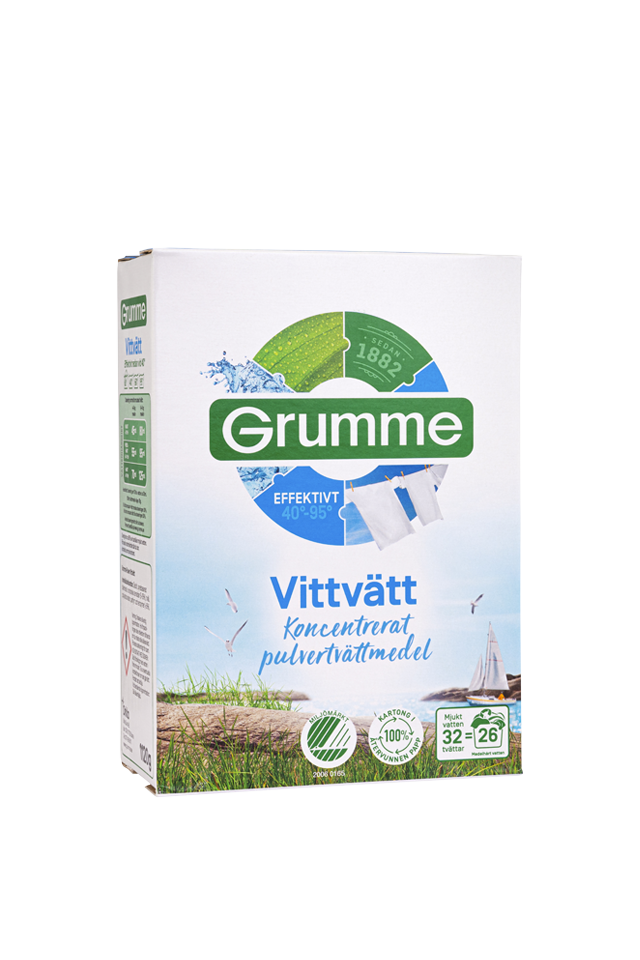 Grumme Tvättmedel Pulver vit
