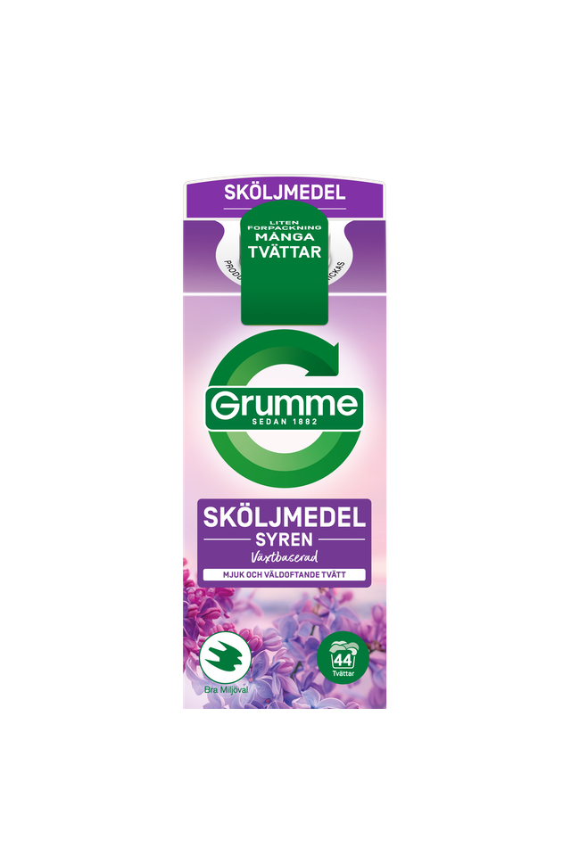Grumme sköljmedel syren