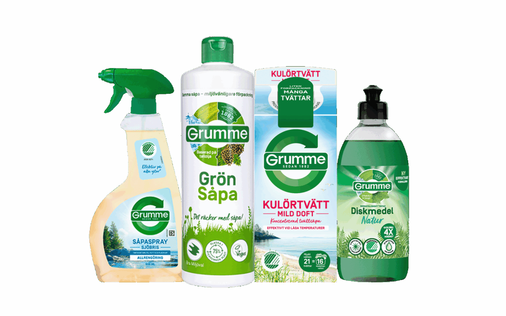 Grumme alla produkter banner