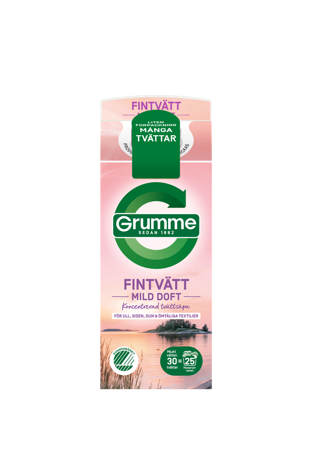 Grumme tvättmedel fintvätt