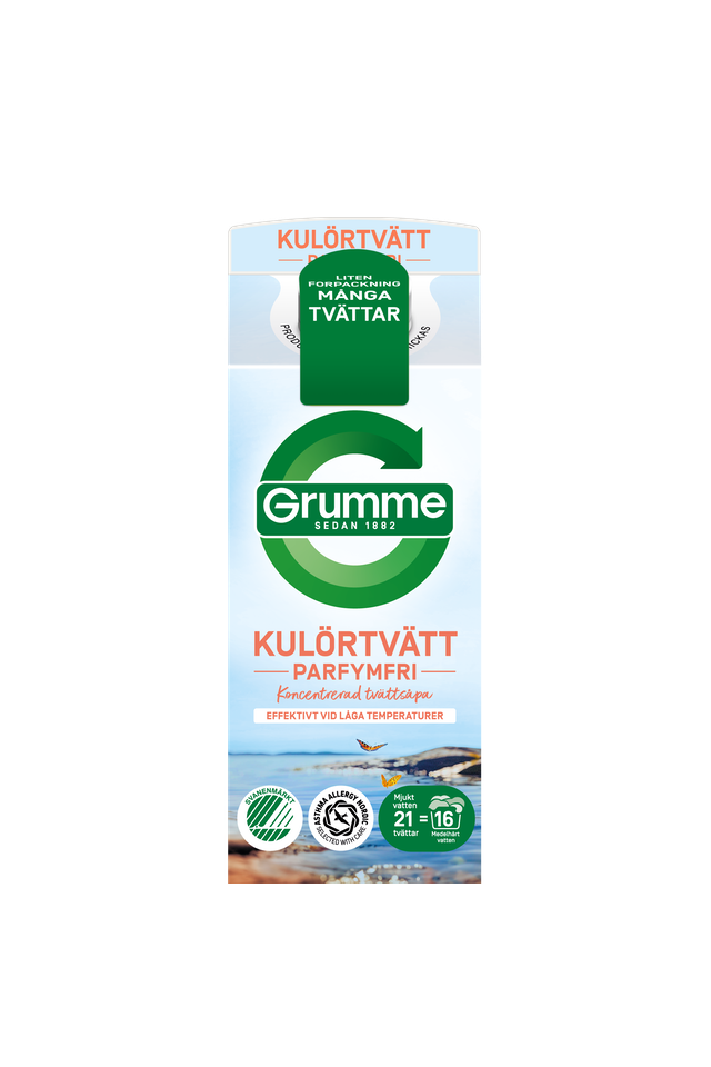 Grumme tvättmedel parfymfri