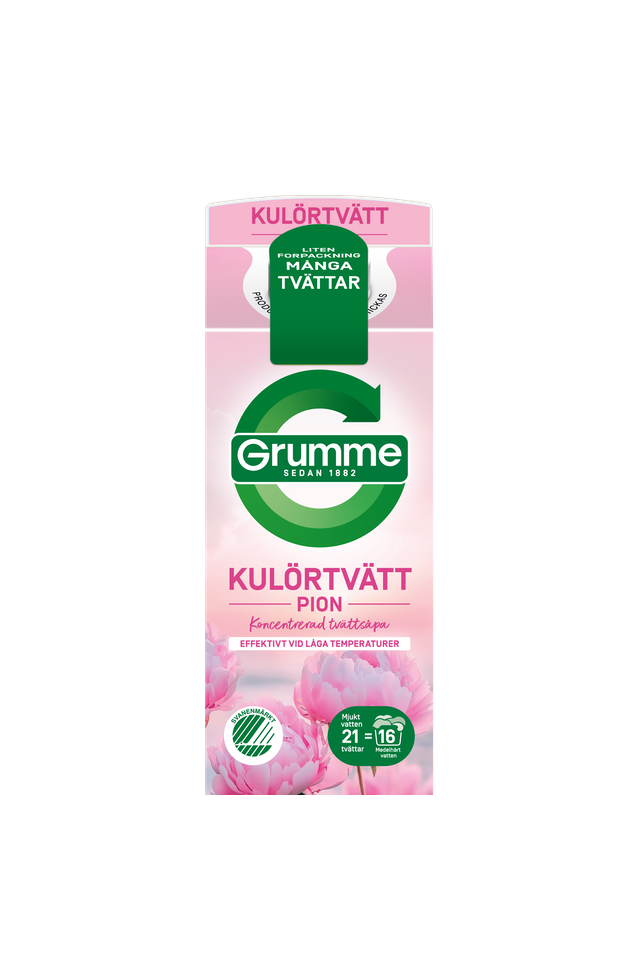 Grumme tvättmedel pion